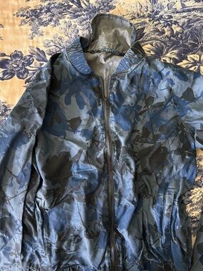 Juicy Couture Blue Camouflage Bomber Jacket